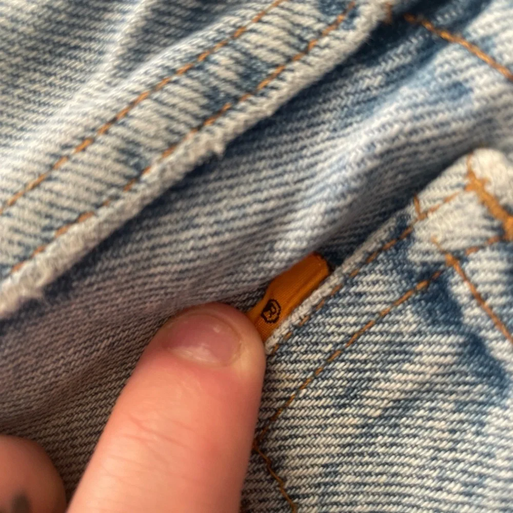 Levi’s little Levi’s Light Blue Distressed Jeans vintage orange tab size youth 7